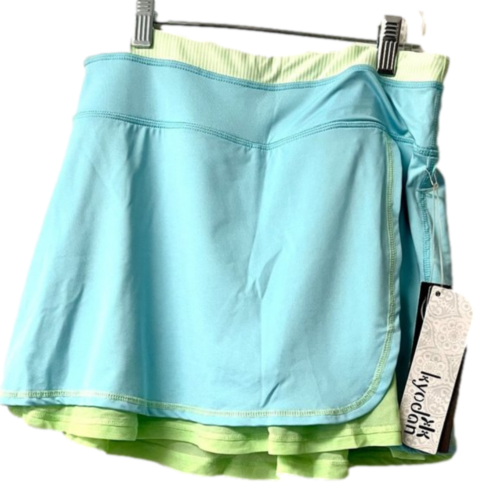 NWT! Kyodan Womens slimming skort - SMALL - blue green